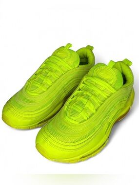 Neon Lime Green Nike Air Max 97 Triple Volt Classic Fashion Sneakers CW7028-700